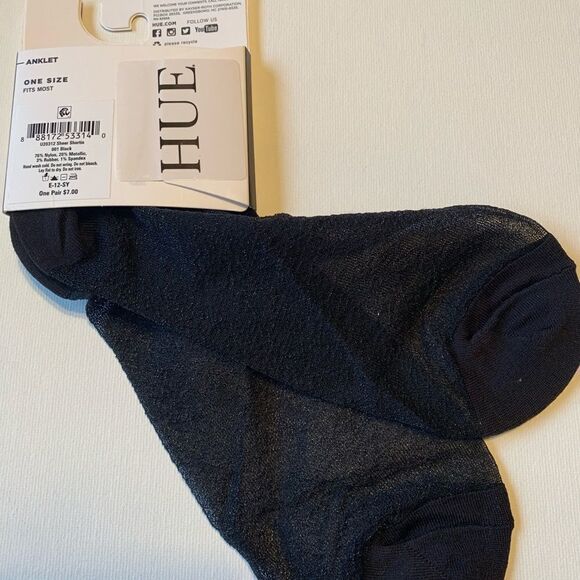Hue socks black metallic one size - Picture 1 of 3